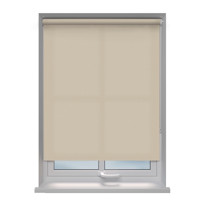 Scope Balance light filtering roller blind fitted in a window