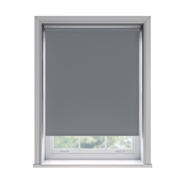 Bella Gable blockout roller blind fitted in a window