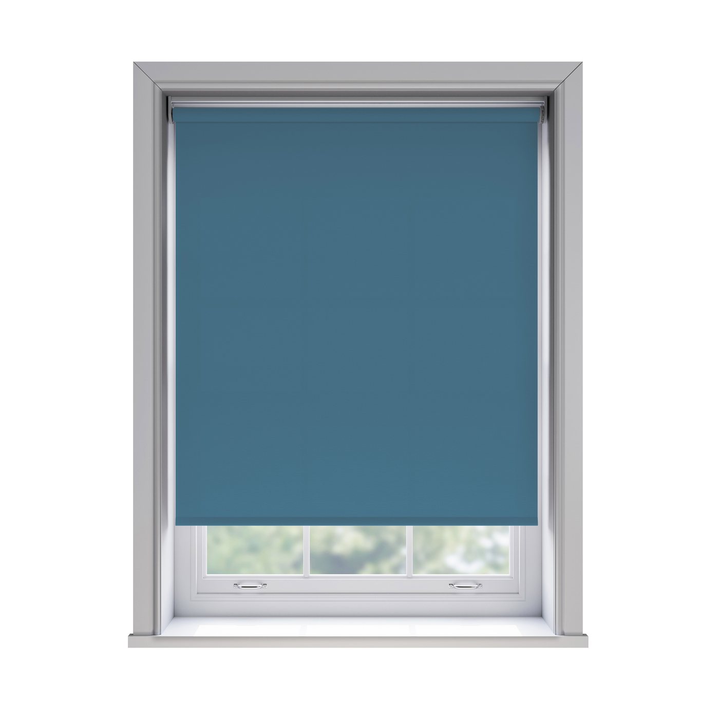 Splash Nato light filtration roller blind fitted in a white sash window