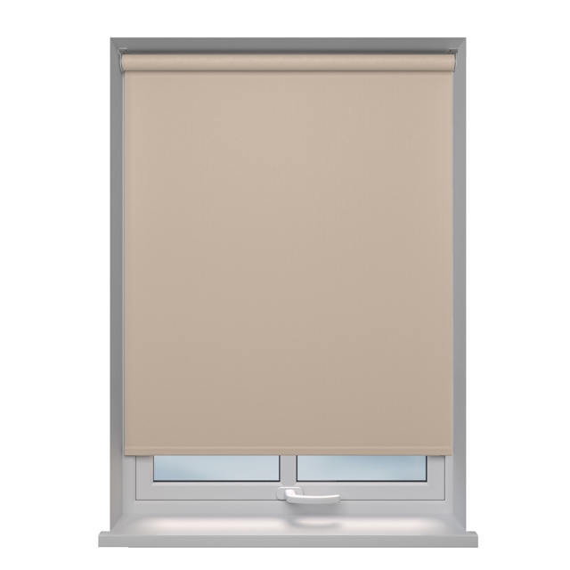 Como Blackout Balance blackout roller blind fitted in a window