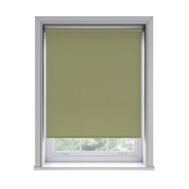 Splash Glade light filtration roller blind fitted in a white sash window