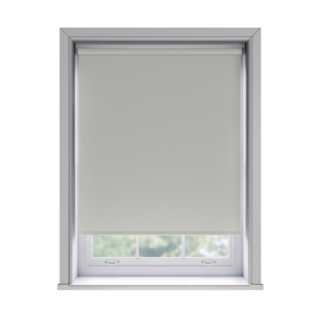 Unilux PVC Butter PVC roller blind fitted in a window