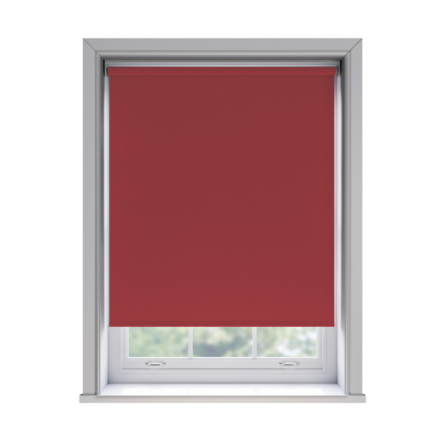 Bella Scarlett blockout roller blind fitted in a window