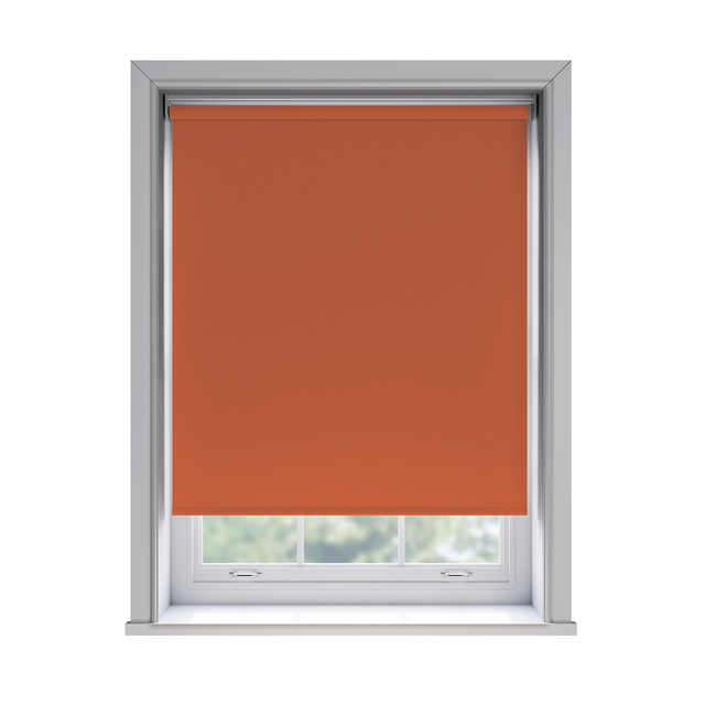 Bella Heat blockout roller blind fitted in a window