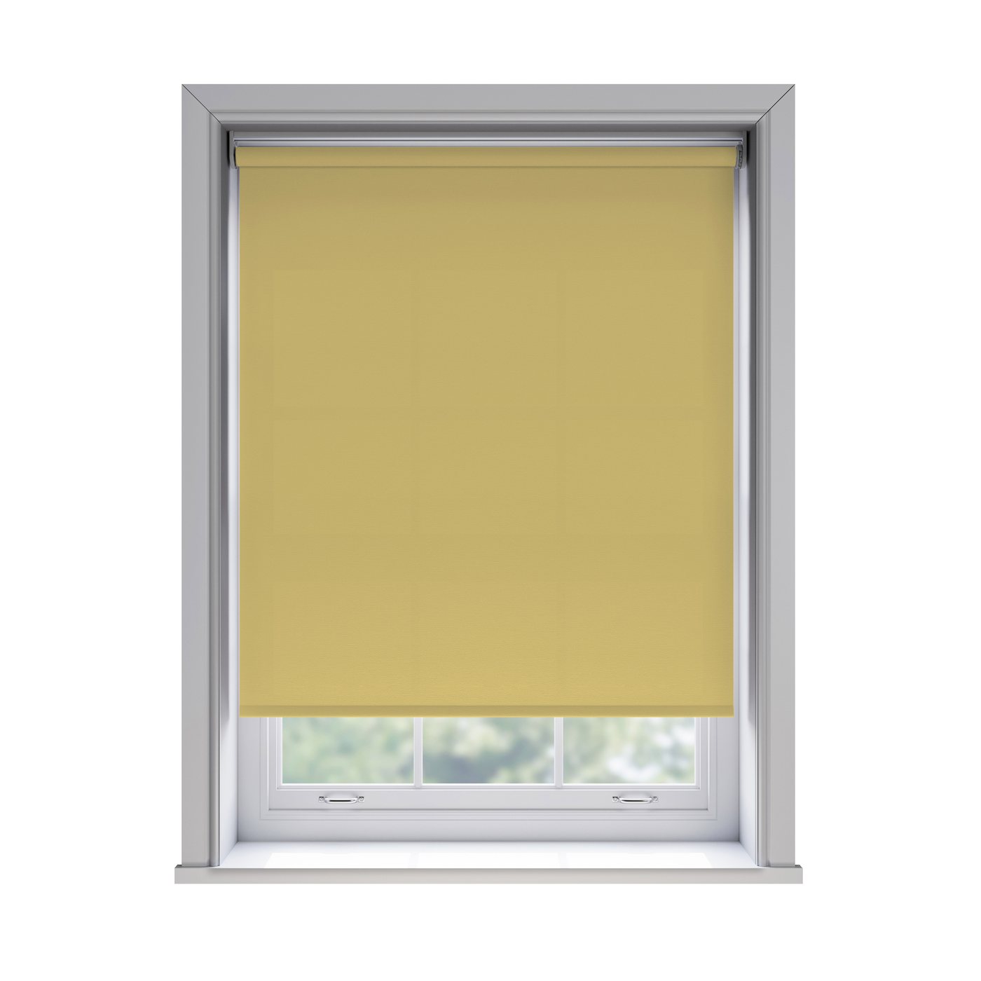 Splash Amalfi light filtration roller blind fitted in a white sash window