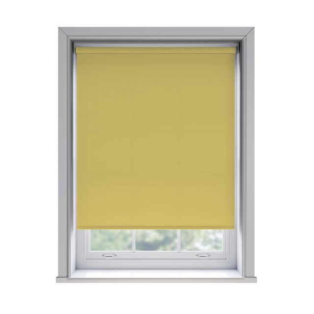 Splash Shine light filtration roller blind fitted in a white sash window