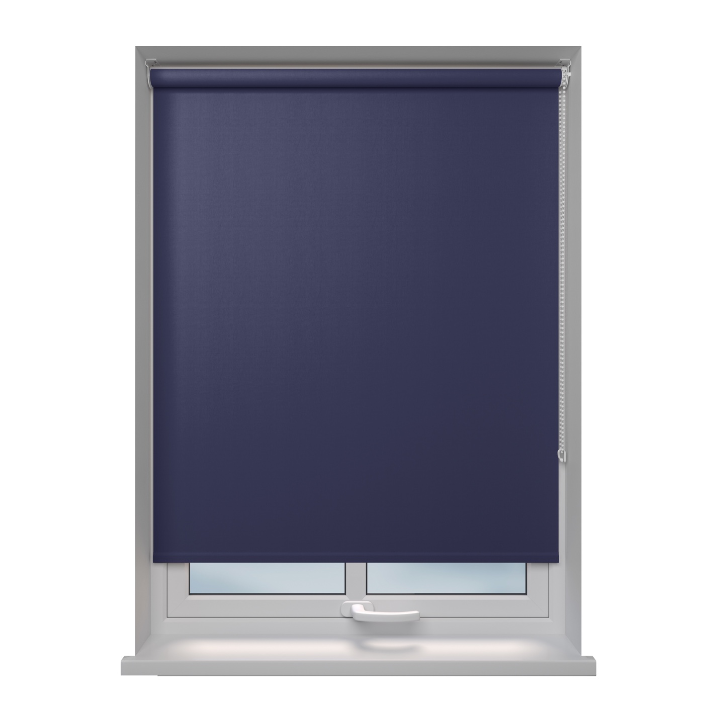 Como Blackout Deep blackout roller blind fitted in a window