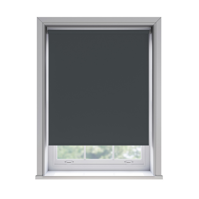 Bella Mono blockout roller blind fitted in a window