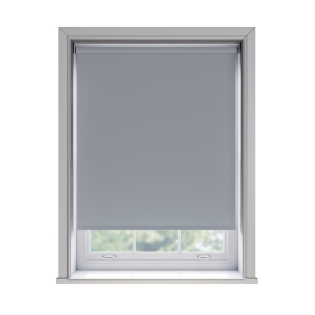 Bella Mineral blockout roller blind fitted in a window