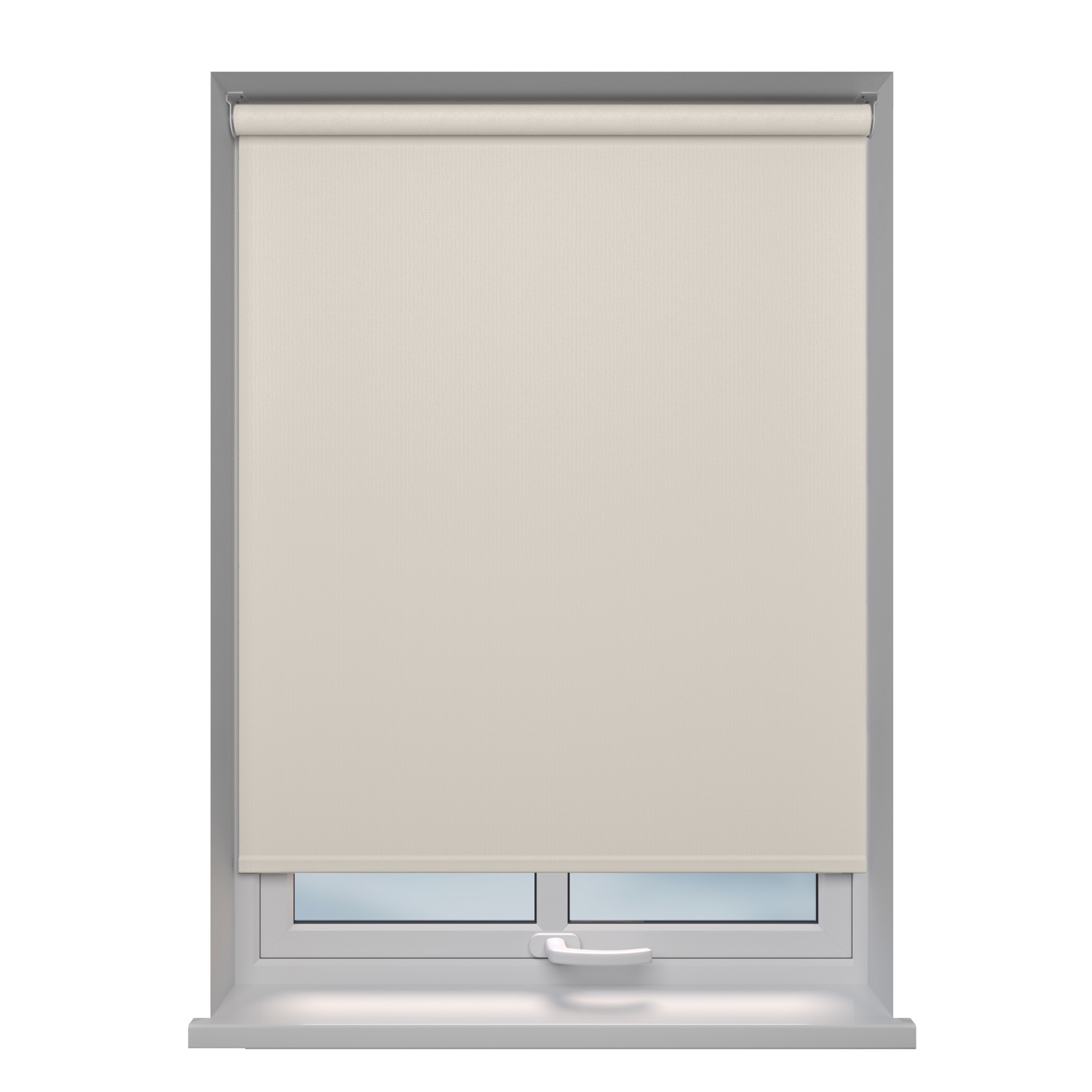 Como Blackout Tranquil blackout roller blind fitted in a window