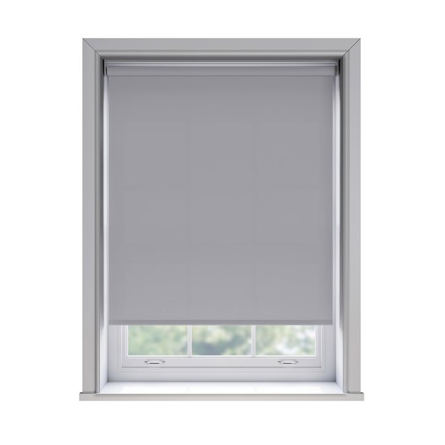 Splash Vellum light filtration roller blind fitted in a white sash window