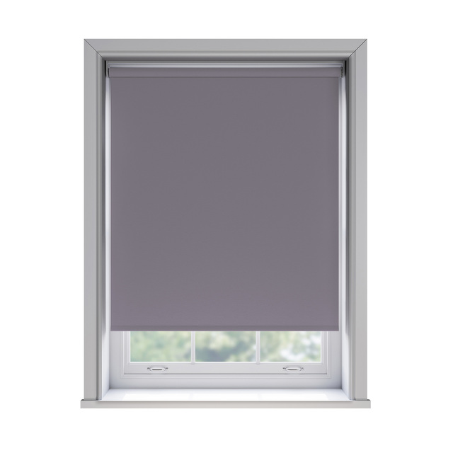 Bella Sloe blockout roller blind fitted in a window