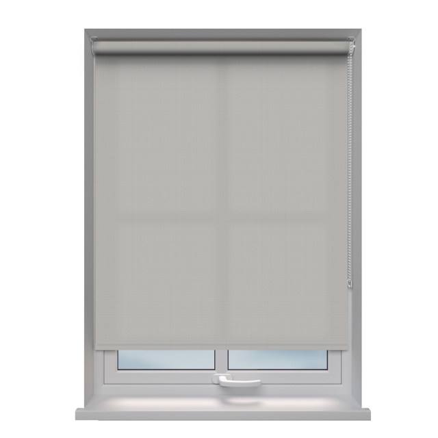 Scope Sense light filtering roller blind fitted in a window