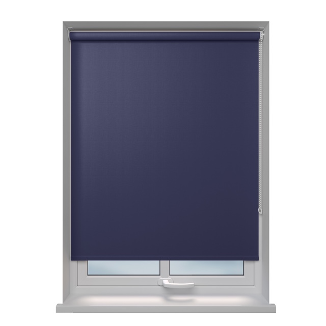 Como Blackout Deep blackout roller blind fitted in a window