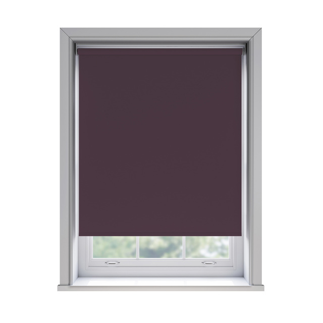 Bella Boujee blockout roller blind fitted in a window