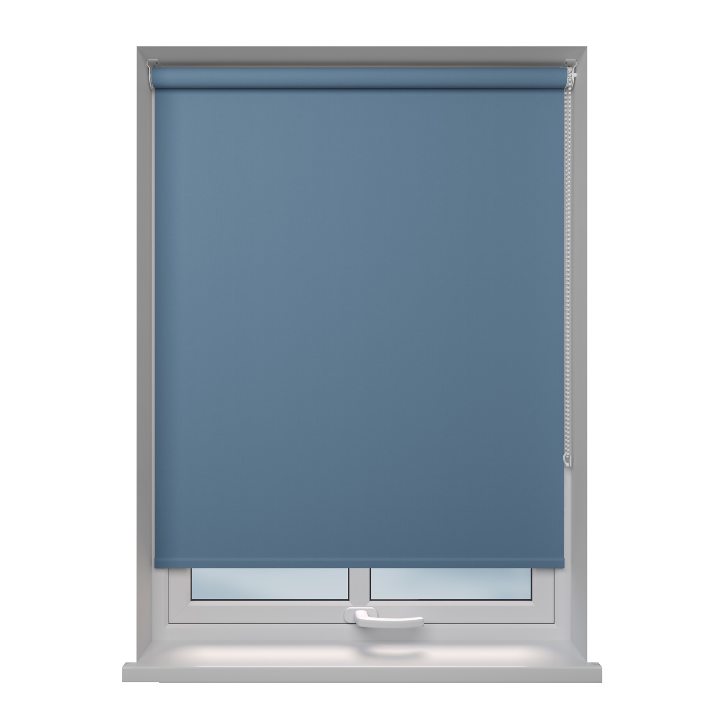 Como Blackout Skies blackout roller blind fitted in a window