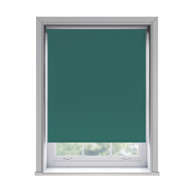 Unilux PVC Jade PVC roller blind fitted in a window